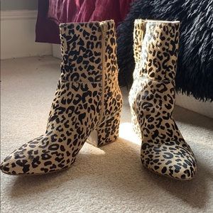 Matisse Leopard Cow hide Boots
